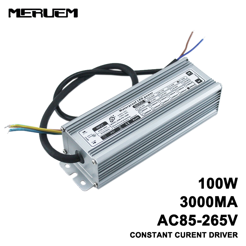 Outdoor Power Transformer - 100W IP65 su geçirmez LED sürücü,