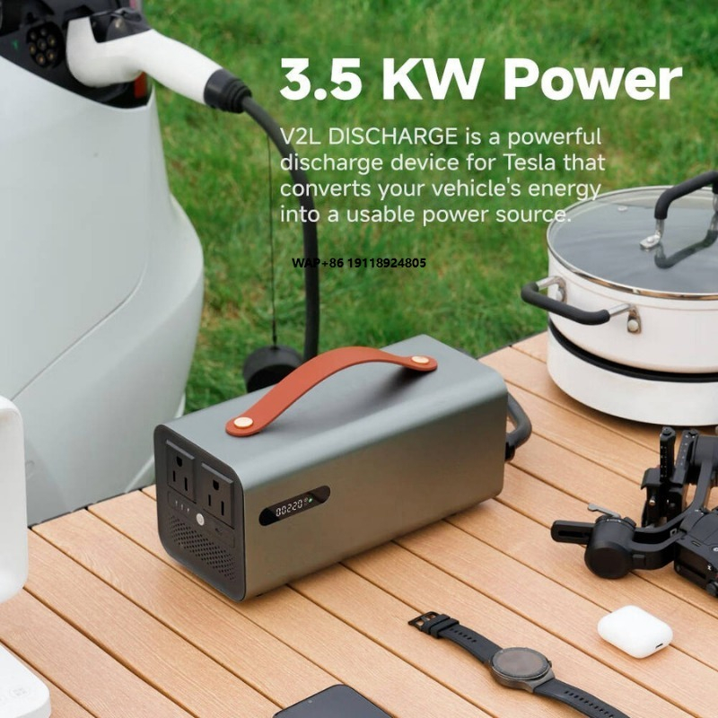 Power Outdoor - 3.5kW NACS V2L Deşarj İstasyonu, Elektrikli