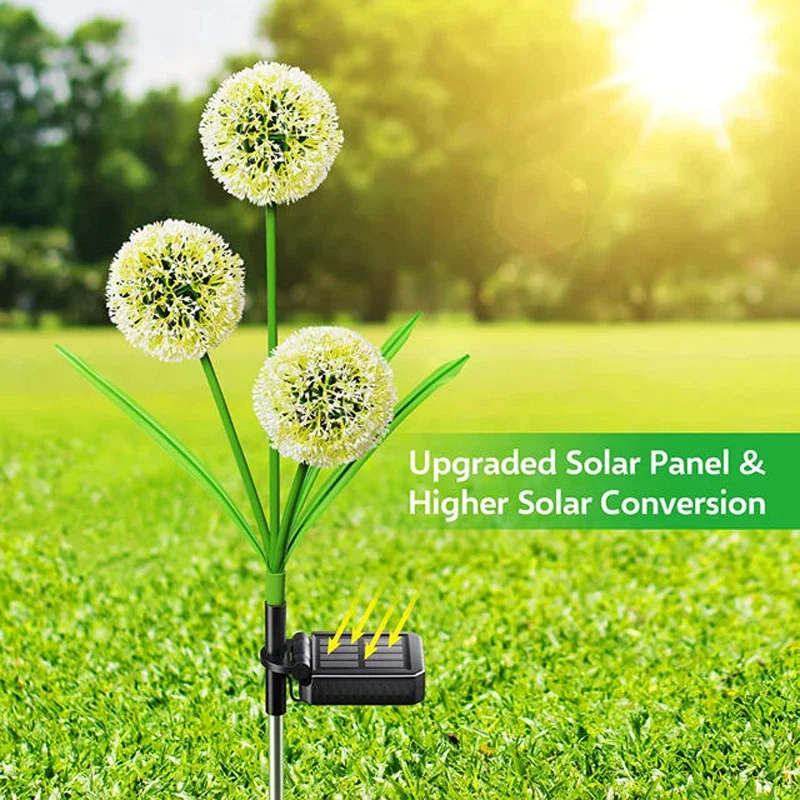Outdoor Yard Power Stake - Bahçe Güneş Enerjili Işık Karahindiba Çiçek
