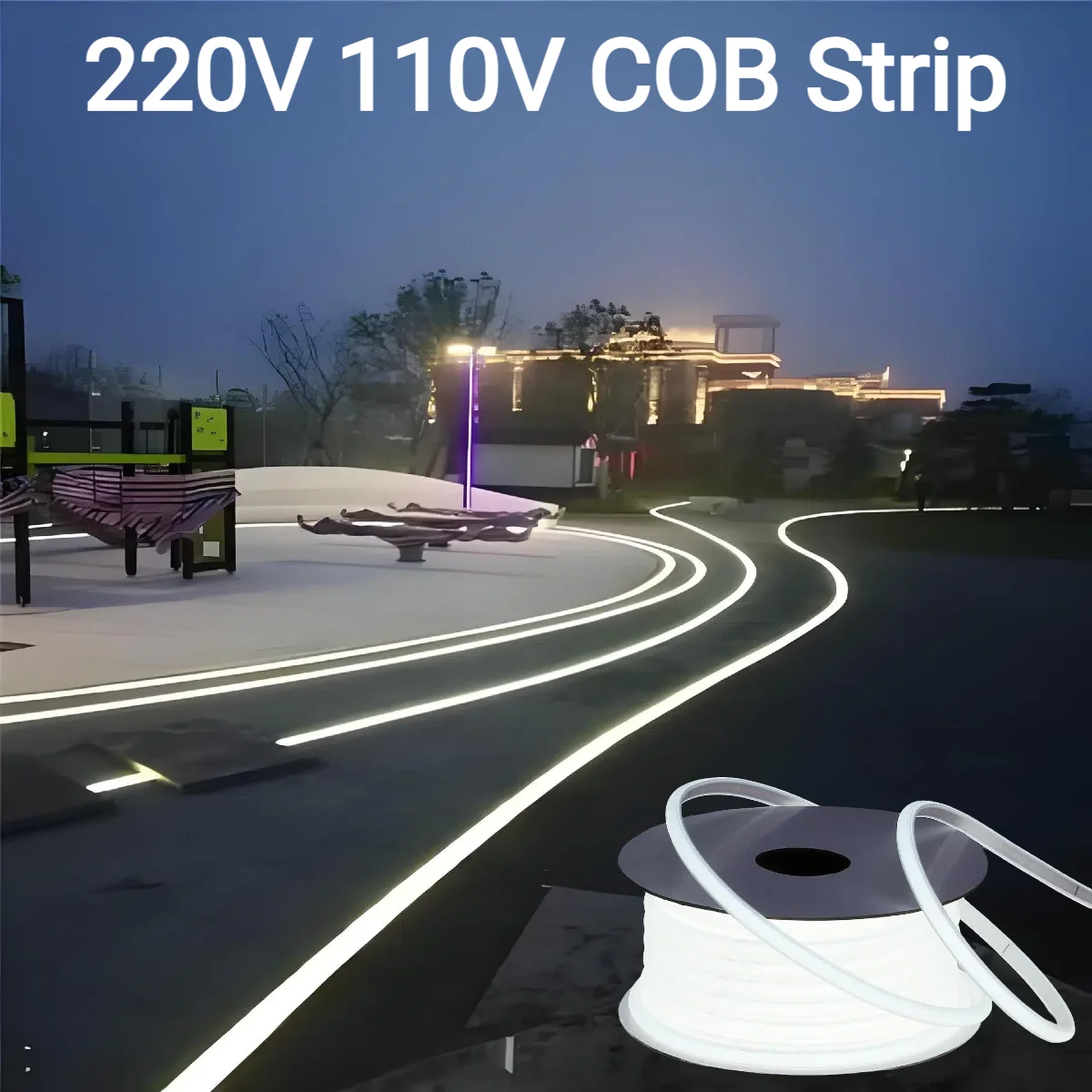 220V 110V Saf Silikon Jel COB  - Outdoor Power Strip Weatherproof incelemesi ve fiyatı