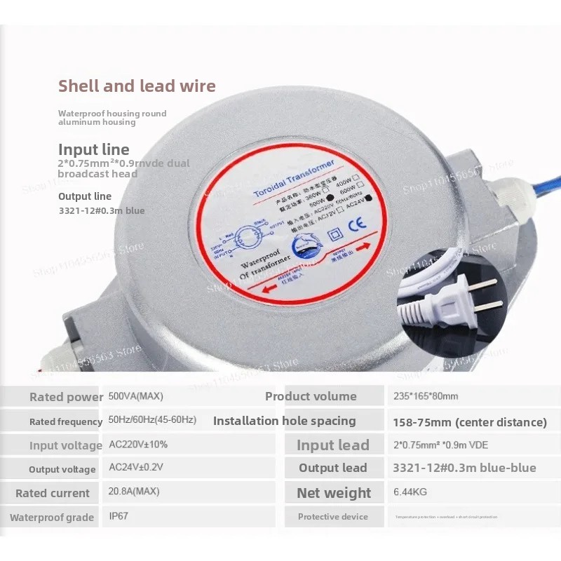 3W-500W IP68 Su Geçirmez LED S - Outdoor Power Transformer incelemesi ve fiyatı
