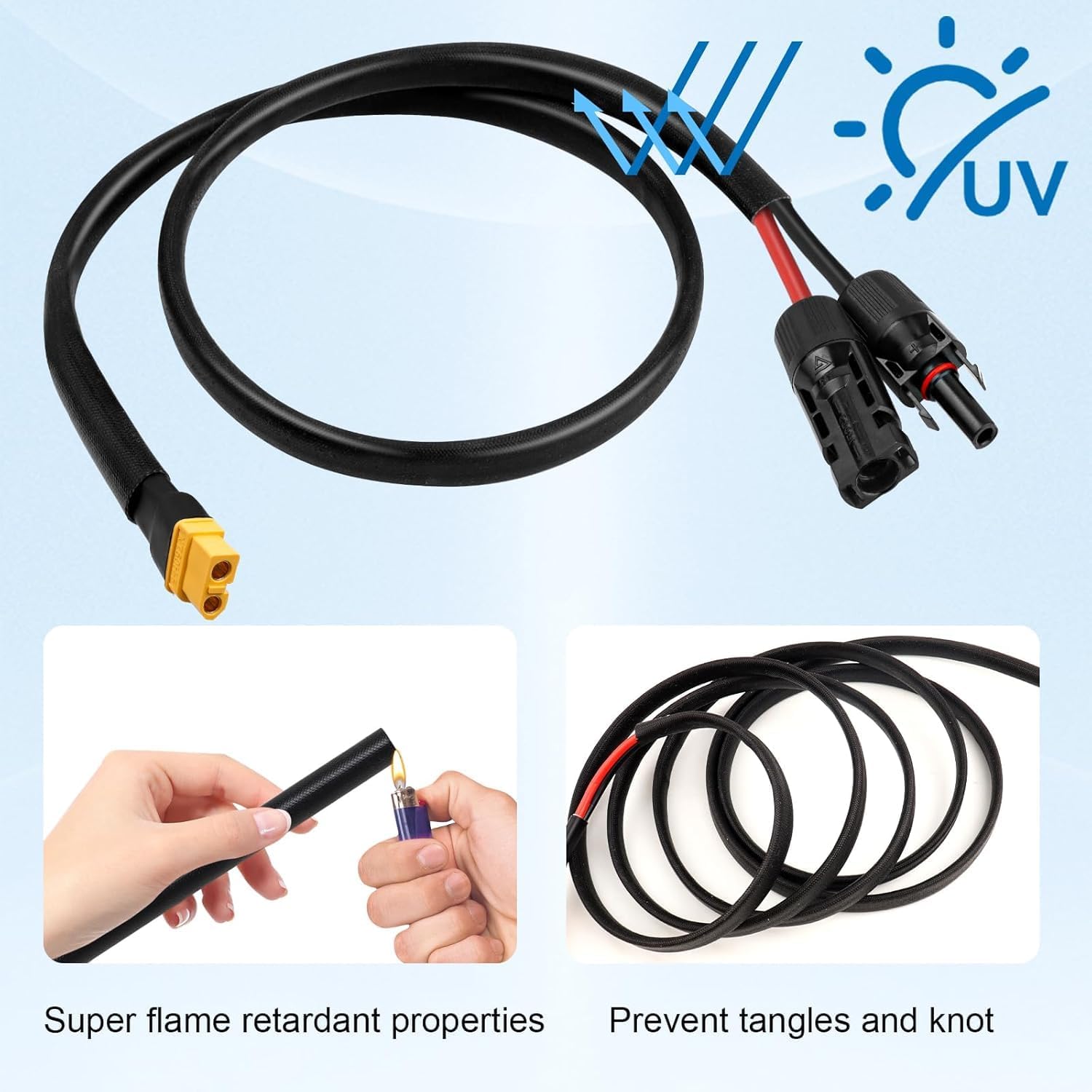 Güneş Paneli Bataryası RV Dış  - Outdoor Power Extension Cord incelemesi ve fiyatı