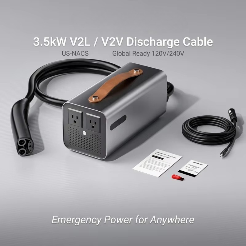 3.5kW NACS V2L Deşarj İstasyon - Power Outdoor incelemesi ve fiyatı