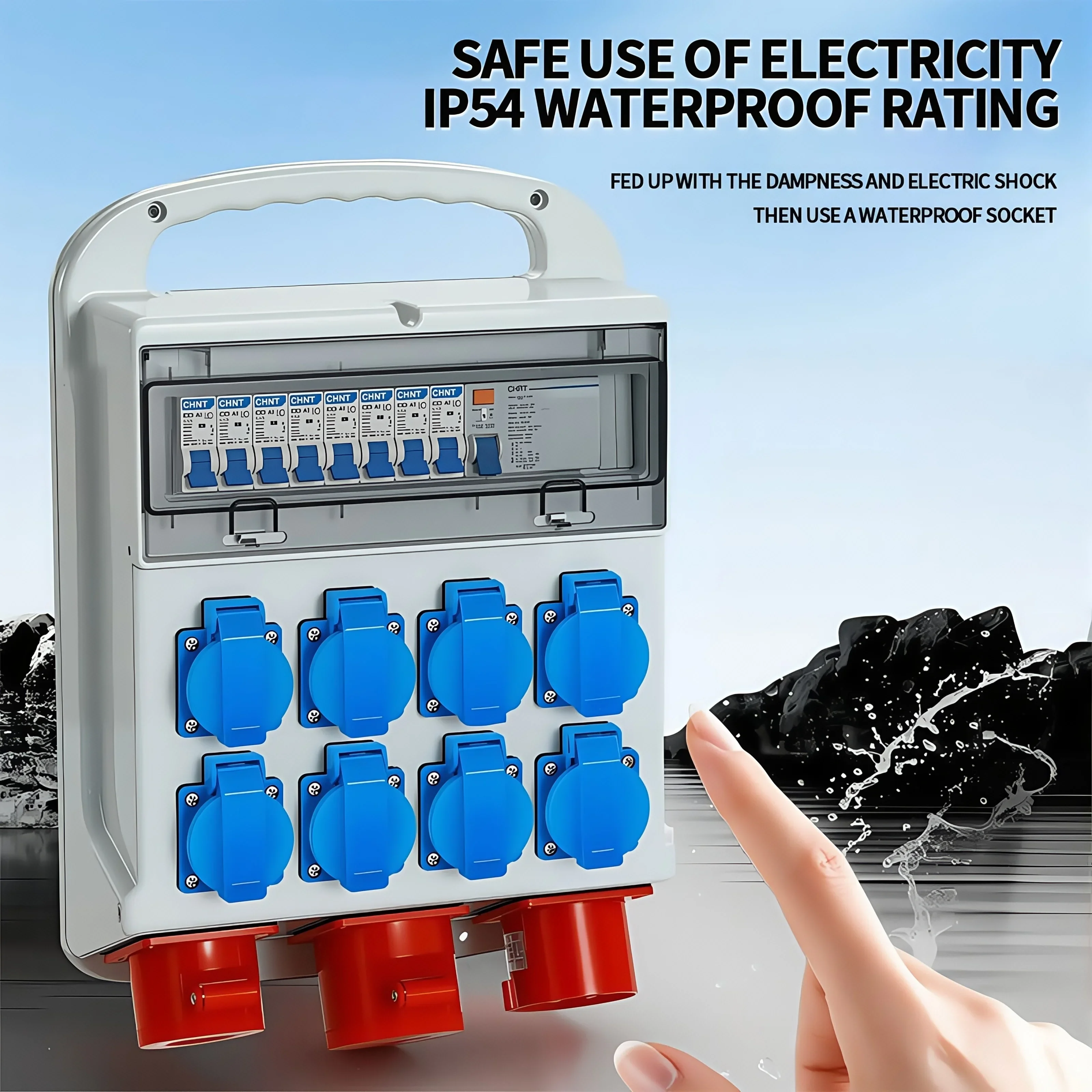 IP54 16A Su Geçirmez Endüstriy - Outdoor Power Inlet Box incelemesi ve fiyatı