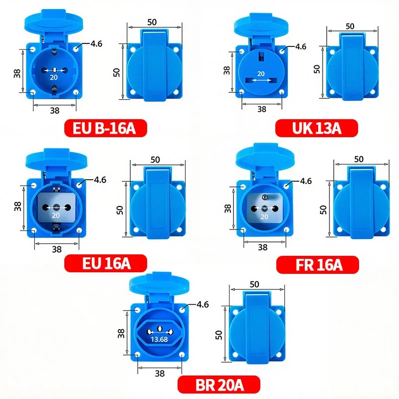 IP54 16A Su Geçirmez Endüstriy - Outdoor Power Inlet Box incelemesi ve fiyatı