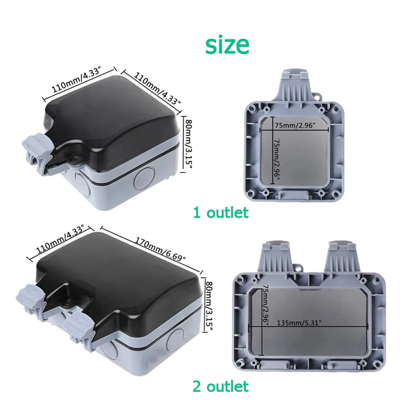 16A AB KR Dış Duvar Su Geçirme - Outdoor Power Inlet Box incelemesi ve fiyatı