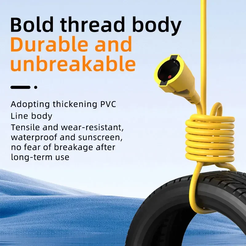 4KW 16A EU Schuko Prizli, 5 Me - Outdoor Power Extension Cord incelemesi ve fiyatı