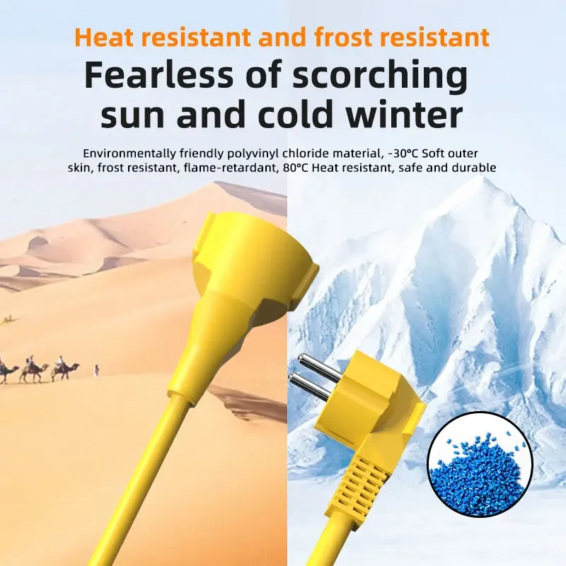 4KW 16A EU Schuko Prizli, 5 Me - Outdoor Power Extension Cord incelemesi ve fiyatı